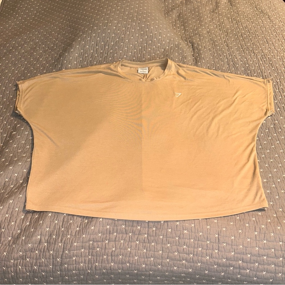 Gymshark Slightly Cropped Dolman Short Sleeve Tee Size Large - Picture 2 of 4